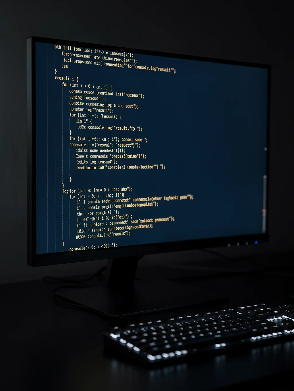 Clean code editor showing modern web development practices