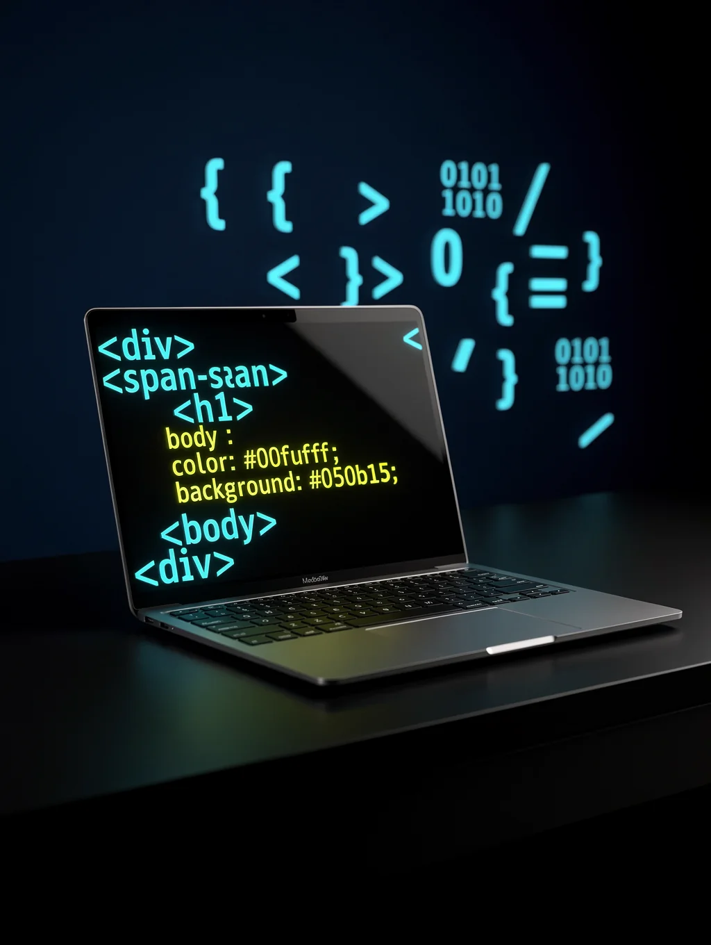 Clean code editor showing modern web development syntax